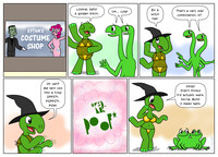 KT puts on a golden bikini