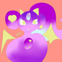 cute dragon girl with crystal