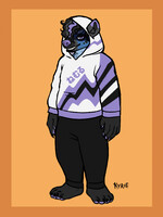 Zeon Ref Sheet (#1 Alt Outfit)