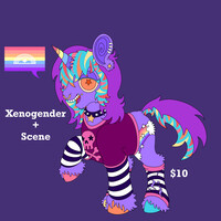 Xenogender Pride Pony Adopt