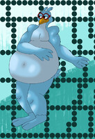 Clothesless Fat Anthro Professor Owl (2)