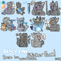 BLUEY FAN! YCH/BASE/STICKER PACK