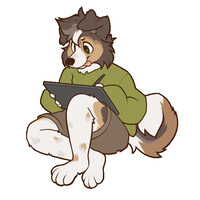 doodlin dog (gif)