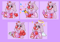 [C] Clown Goat Stickers