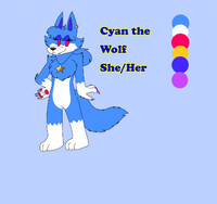 Cyan the wolf ref