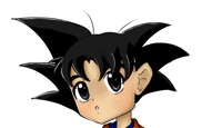 Goku chibi pin