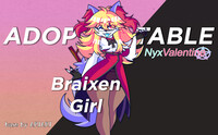 [C L O S E D] Shiny Braixen Girl - Adoptable OC