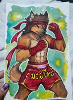 Commission Muay thai theme