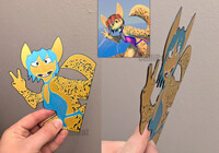 Shark Girl Flat 3D Print