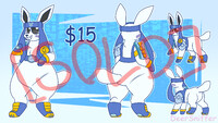 [SOLD] Chackmon Glaceon Fusion Adopt