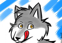 Gentle wolf (Alternative version II)