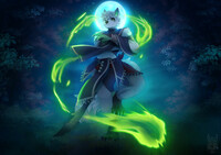 Under the moon's blessing