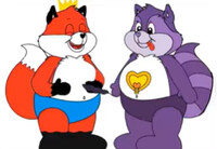 Bright Heart Raccoon Tickles Fox Prince's Stomach