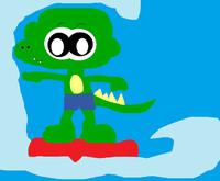Surfing Gatortales Green Gator^^