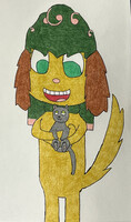 Sage Holding Gray Cat