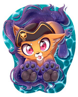 [Commission] Mascot mousepad for demonkittenplays