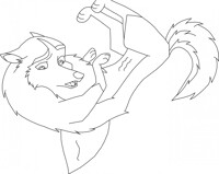 I can Listening my tummy lineart