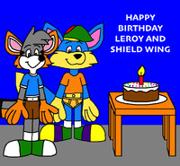 Happy Birthday Leroy and Shield Wing