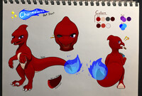 Blue the Charmeleon's Updated Reference Sheet