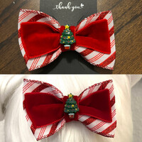Handmade- Christmas in July Hair bow