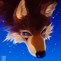 The Wolf with Azure Eyes