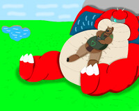 [Gift] Laying on a buddy's belly