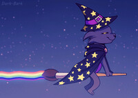 (─‿‿─)～☆ cat wizard