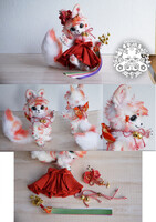 Plum Blossom Shrine Maiden with Kagura Bells