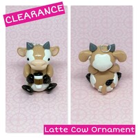Clearance - Latte Cow Ornament