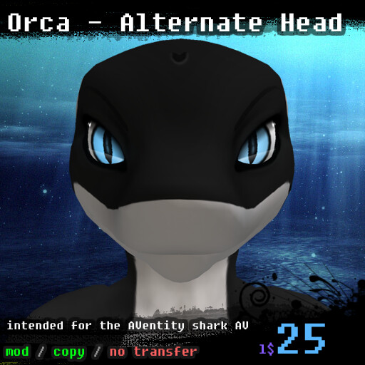 Hungry Orca Avatar Accessory