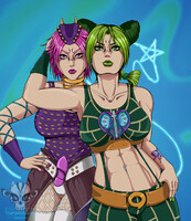 Jolyne and fem!Anasui