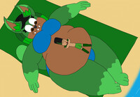 I Like if I sleep in Camila Fat belly in The beach