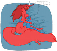 dina and tunstall in cuddling