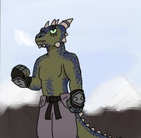(Artfight 2025) Agnar the Argonian Monk