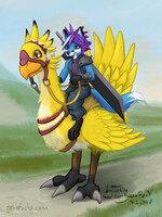 Nyaaa Foxx as Cloud on Chocobo