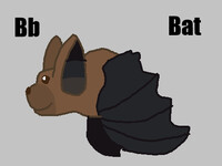 B is for Bat #3 (My Version) - Bat (Grossology)