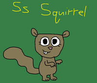S is for Squirrel #2 (My Version) - Squirrel (Wayside)