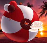 Date With A Red Beach Ball