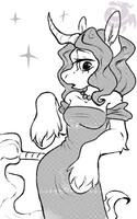 Pony with a cute dress