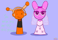 The bride and her ugly ass groom