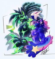 A pair of really cool cats