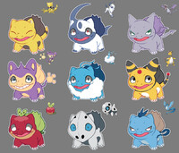 Bulbasaur fusion adopts (open) - $5 USD