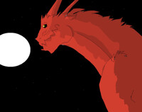 Digital Sketches: Evening red beast