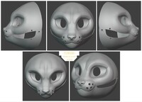 3D model of the base for the fursuit - Kitty (for sale)