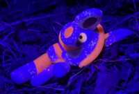 Glitter and blacklight