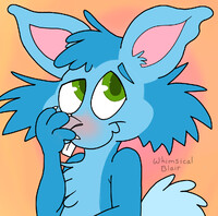 Some blue rabbit thing (old art)