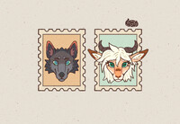 [C] Postal Stamps for Drache