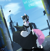 [Gift Art] Over the roof