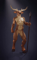 Male Deer Sculpt