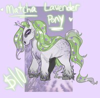 Matcha Lavender Inspired Pony Adopt [OPEN]